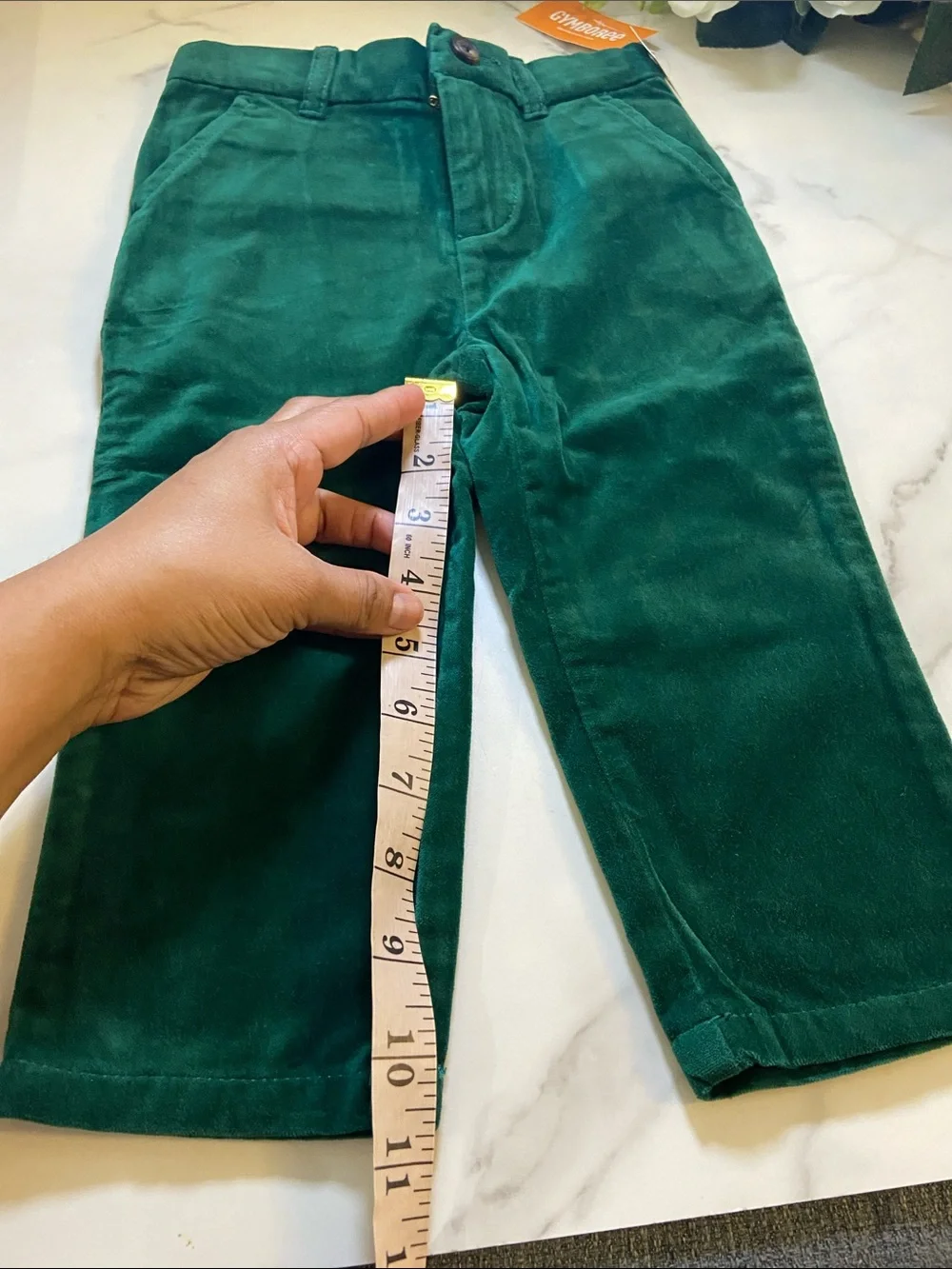 Gymboree Emerald Green Corduroy Pants Size 18-24 Months